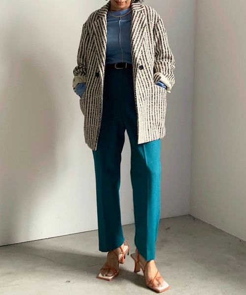 Ameri(アメリ)の「GIOLICA STRIPE TWEED JACKET(その他アウター・レディース・マルチ・FREE)」の9枚目の写真