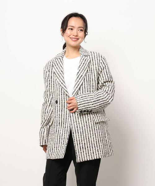 Ameri(アメリ)の「GIOLICA STRIPE TWEED JACKET(その他アウター・レディース・マルチ・FREE)」の21枚目の写真