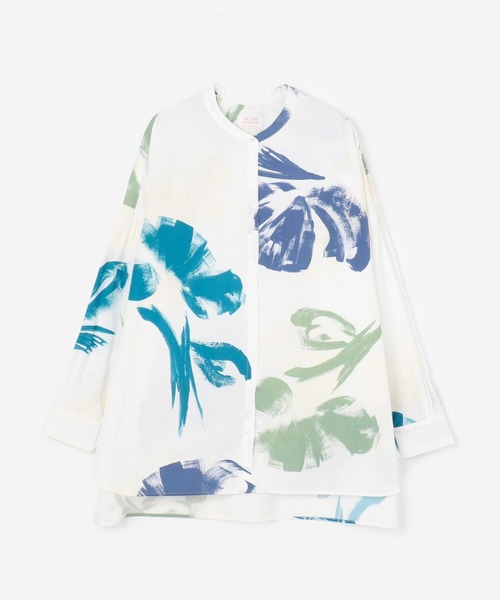 Gallego Desportes ラージバンドカラーシャツ ラージバンドカラーシャツ Desportes ギャレゴデスポート のファッション Gallego Desportes ギャレゴデスポート のシャツ ブラウス Gallego シャツ ブラウス Women シャツ ブラウス 安い店