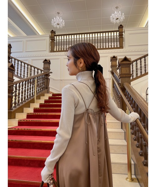 JUMELLE(ジュメロ)の「PBTリブニット(ニット/セーター・レディース・アイボリー/オレンジ・FREE)」の9枚目の写真