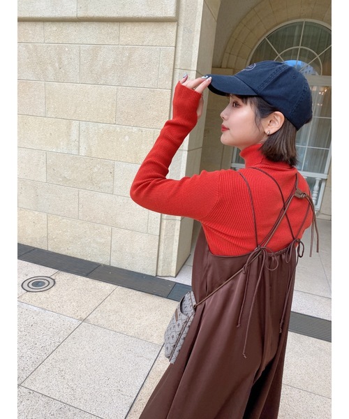 JUMELLE(ジュメロ)の「PBTリブニット(ニット/セーター・レディース・アイボリー/オレンジ・FREE)」の15枚目の写真