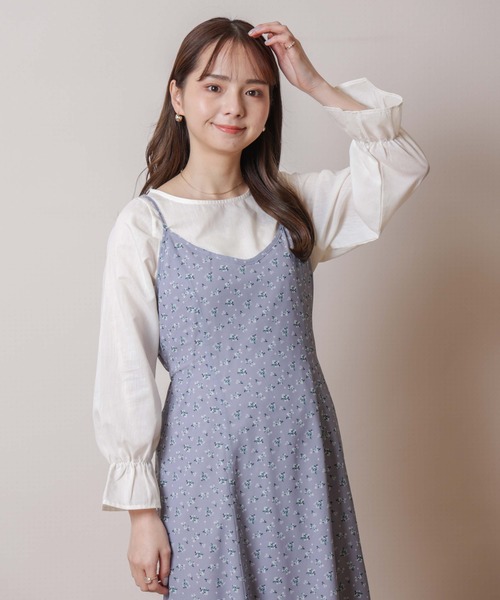 flower（フラワー）の「シンプルフレアブラウス（シャツ/ブラウス・レディース・ホワイト/ベージュ・FREE）」の11枚目の写真