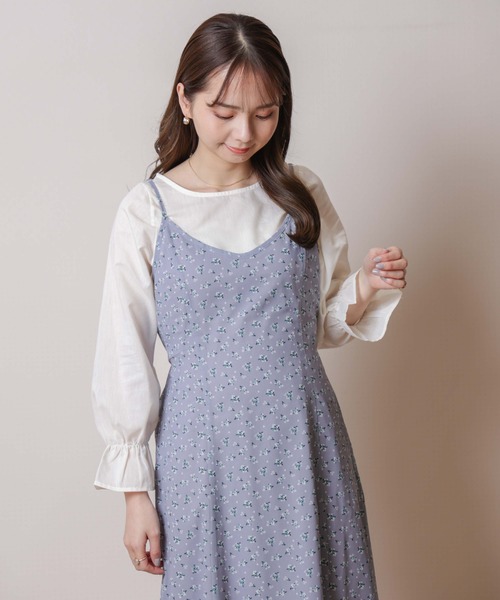 flower（フラワー）の「シンプルフレアブラウス（シャツ/ブラウス・レディース・ホワイト/ベージュ・FREE）」の12枚目の写真