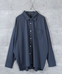 ポリストレッチ ドロップショルダーLSシャツ