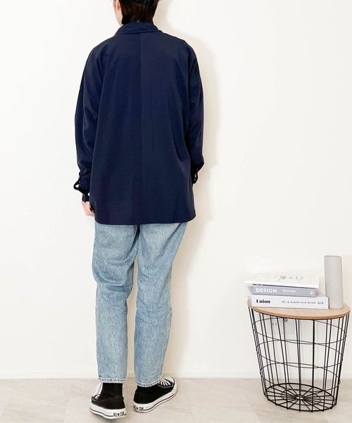 Anytime Songs(エニータイムソングス)の「ポリストレッチ ドロップショルダーLSシャツ(シャツ/ブラウス・メンズ・イエロー/グリーン/チャコールグレー/サックスブルー/ホワイト/ネイビー/パープル/ブラック/グレイッシュベージュ・X-LARGE/LARGE/MEDIUM)」の16枚目の写真