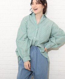 Cutie Blonde | 【久保乃々花さん着用商品】カラーストライプBIGシャツ(シャツ/ブラウス)