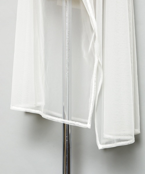 AS KNOW AS PINKY（アズノゥアズピンキー）の「色加えてチュールシャツワンピース（シャツワンピース・レディース・オフホワイト/ブラック/ライトピンク・FREE）」の18枚目の写真