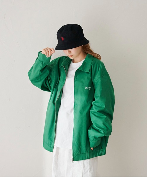 CPCM(シーピーシーエム)の「ツイルバック刺繍ジップジャケット(ブルゾン・メンズ・アイボリー/グリーン/グレー・MEDIUM/LARGE)」の5枚目の写真
