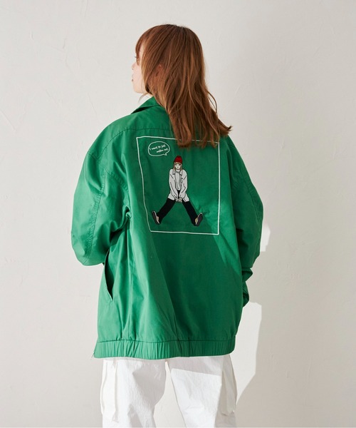 CPCM(シーピーシーエム)の「ツイルバック刺繍ジップジャケット(ブルゾン・メンズ・アイボリー/グリーン/グレー・MEDIUM/LARGE)」の16枚目の写真