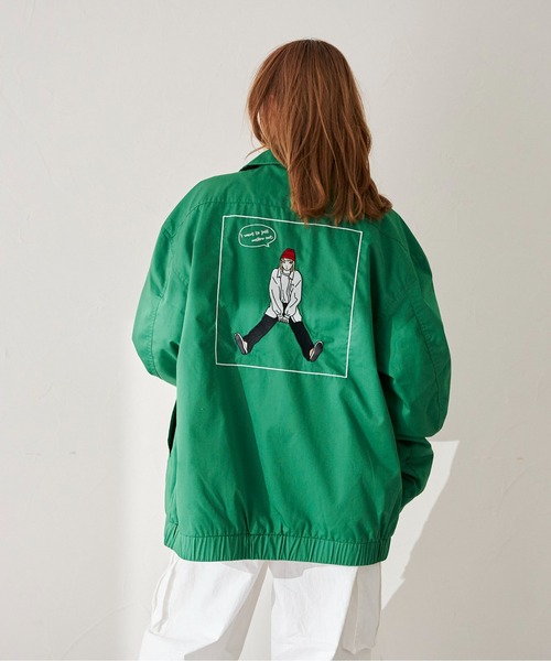 CPCM(シーピーシーエム)の「ツイルバック刺繍ジップジャケット(ブルゾン・メンズ・アイボリー/グリーン/グレー・MEDIUM/LARGE)」の17枚目の写真