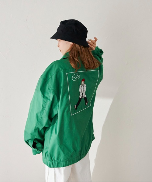 CPCM(シーピーシーエム)の「ツイルバック刺繍ジップジャケット(ブルゾン・メンズ・アイボリー/グリーン/グレー・MEDIUM/LARGE)」の10枚目の写真