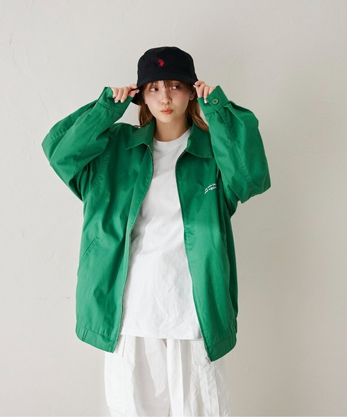 CPCM(シーピーシーエム)の「ツイルバック刺繍ジップジャケット(ブルゾン・メンズ・アイボリー/グリーン/グレー・MEDIUM/LARGE)」の13枚目の写真
