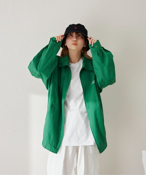 CPCM（シーピーシーエム）の「ツイルバック刺繍ジップジャケット