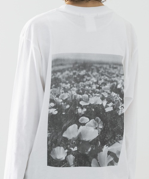 URBAN RESEARCH ROSSO WOMEN（アーバンリサーチ　ロッソ）の「BACK PHOTO LONG-SLEEVE T-SHIRTS（Tシャツ/カットソー・レディース・ホワイト・MEDIUM）」の9枚目の写真