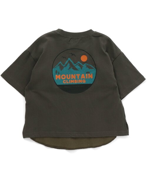 F.O.KIDS（エフオーキッズ）の「バックロゴ2PセットTシャツ（Tシャツ/タンクトップ）（Tシャツ/カットソー・キッズ・ピンク/チャコール/ブラウン・130/140/95/120/100/80/90/110）」の2枚目の写真