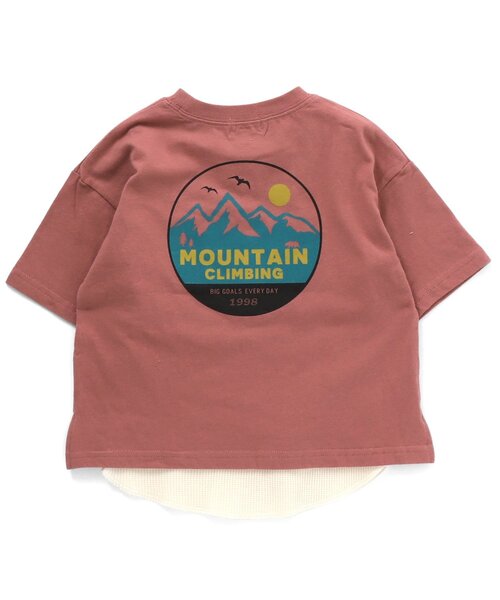 F.O.KIDS（エフオーキッズ）の「バックロゴ2PセットTシャツ（Tシャツ/タンクトップ）（Tシャツ/カットソー・キッズ・ピンク/チャコール/ブラウン・130/140/95/120/100/80/90/110）」の9枚目の写真