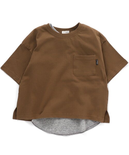 F.O.KIDS（エフオーキッズ）の「バックロゴ2PセットTシャツ（Tシャツ/タンクトップ）（Tシャツ/カットソー・キッズ・ピンク/チャコール/ブラウン・130/140/95/120/100/80/90/110）」の10枚目の写真