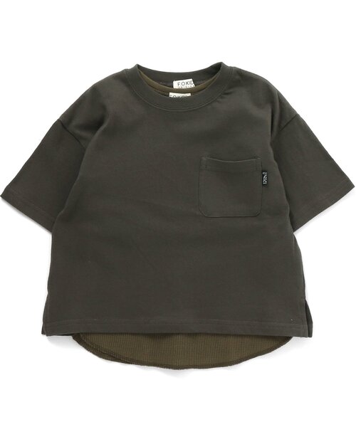 F.O.KIDS（エフオーキッズ）の「バックロゴ2PセットTシャツ（Tシャツ/タンクトップ）（Tシャツ/カットソー・キッズ・ピンク/チャコール/ブラウン・130/140/95/120/100/80/90/110）」の11枚目の写真