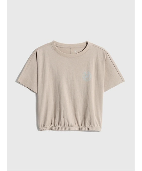 GAP(ギャップ)の「ウォッシュド ロー ジャージー 半袖Tシャツ (キッズ)(Tシャツ/カットソー・キッズ・その他/ホワイト/ブルー・M/S/L/XL/XS/XXL)」の1枚目の写真