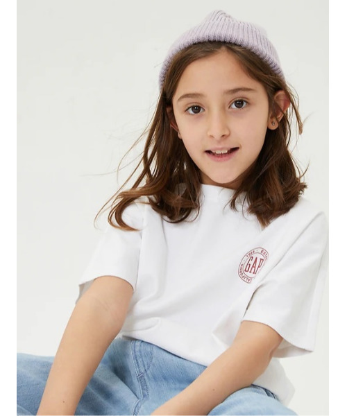 GAP(ギャップ)の「ウォッシュド ロー ジャージー 半袖Tシャツ (キッズ)(Tシャツ/カットソー・キッズ・その他/ホワイト/ブルー・M/S/L/XL/XS/XXL)」の9枚目の写真
