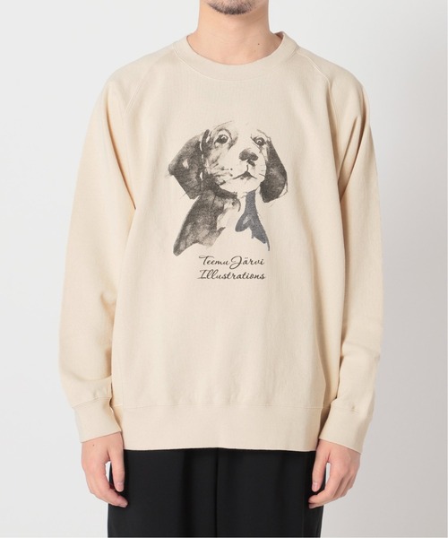 417 EDIFICE SELECT（フォーワンセブンエディフィスセレクト）の「【Teemu Jarvi / テームヤルヴィ】別注DOGスウェットA TREAT PLE（スウェット・メンズ・アイボリー・MEDIUM/LARGE）」の2枚目の写真