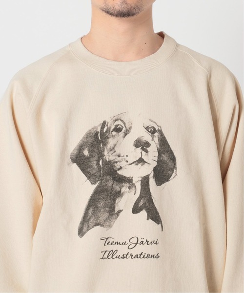 417 EDIFICE SELECT（フォーワンセブンエディフィスセレクト）の「【Teemu Jarvi / テームヤルヴィ】別注DOGスウェットA TREAT PLE（スウェット・メンズ・アイボリー・MEDIUM/LARGE）」の18枚目の写真