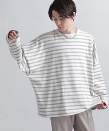 HARE | ドルマンボーダーカットソー(HARE)(Tシャツ/カットソー)