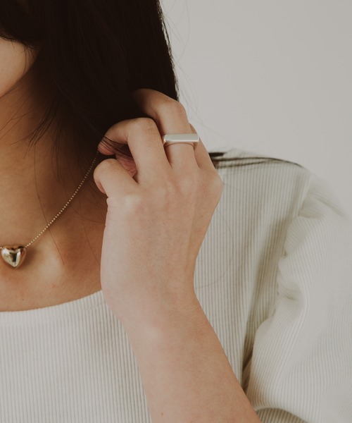 COLOR TOKYO ACCESSORIES（カラートウキョウアクセサリー）の「スクエアリング（リング・レディース・シルバー/ゴールド・FREE）」の11枚目の写真