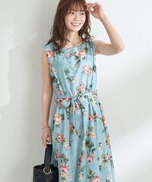 花柄ジャガードワンピース