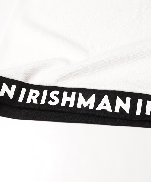 IRISHMAN（アイリッシュマン）の「ロゴスリーブレスポロシャツ（ポロシャツ・レディース・ブラック/ホワイト・M/S）」の16枚目の写真