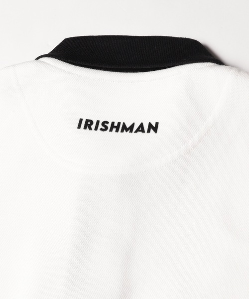 IRISHMAN（アイリッシュマン）の「ロゴスリーブレスポロシャツ（ポロシャツ・レディース・ブラック/ホワイト・M/S）」の17枚目の写真