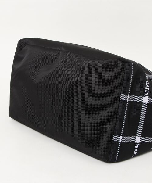 PEARLY GATES】チェックロゴ柄 ロッカーバッグ