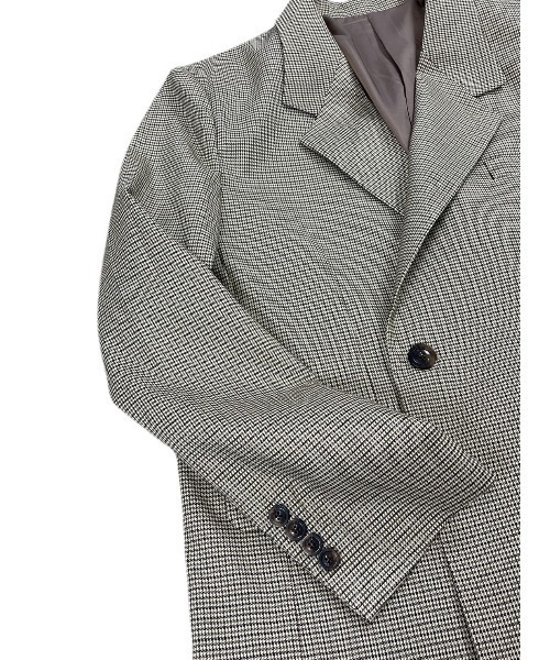 Chikashitsu +(チカシツプラス)の「【Chikashitsu +/チカシツプラス】double jacket/ダブルジャケット オーバーサイズジャケット(テーラードジャケット・メンズ・ブラック/アイボリー/チェック・M/L)」の14枚目の写真