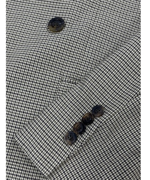 Chikashitsu +(チカシツプラス)の「【Chikashitsu +/チカシツプラス】double jacket/ダブルジャケット オーバーサイズジャケット(テーラードジャケット・メンズ・ブラック/アイボリー/チェック・M/L)」の15枚目の写真