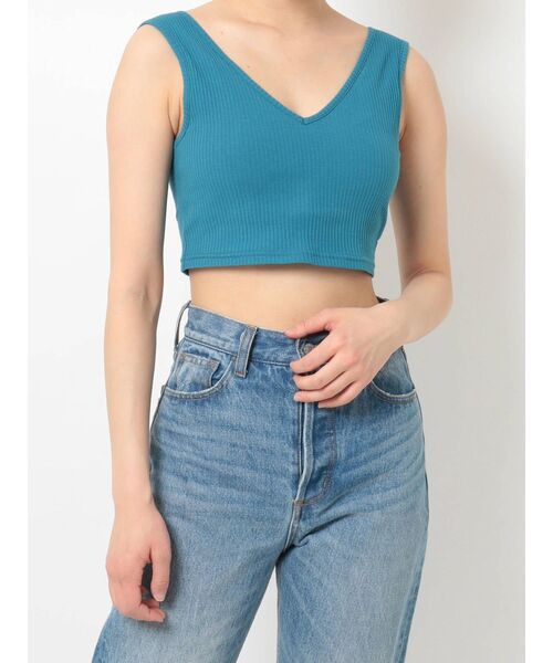 jouetie(ジュエティ)の「テレコブラトップ(キャミソール・レディース・オレンジ/ブラック/ブルー/グリーン・MEDIUM)」の13枚目の写真