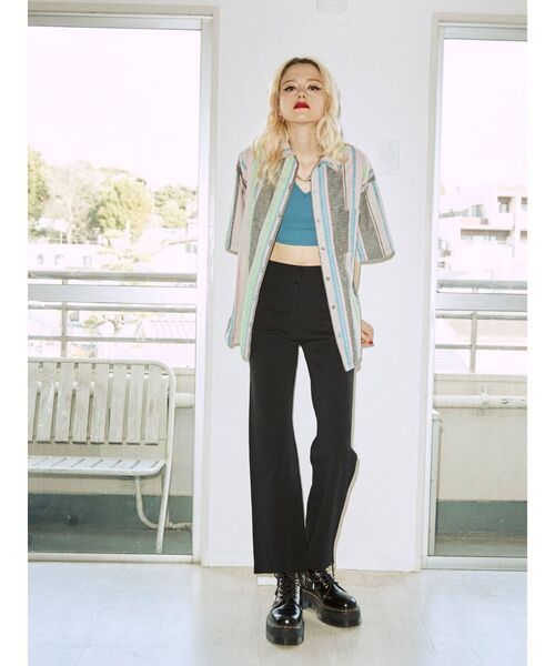 jouetie(ジュエティ)の「テレコブラトップ(キャミソール・レディース・オレンジ/ブラック/ブルー/グリーン・MEDIUM)」の16枚目の写真