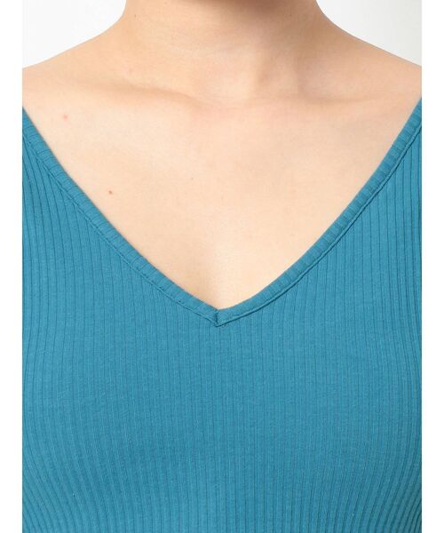 jouetie(ジュエティ)の「テレコブラトップ(キャミソール・レディース・オレンジ/ブラック/ブルー/グリーン・MEDIUM)」の5枚目の写真