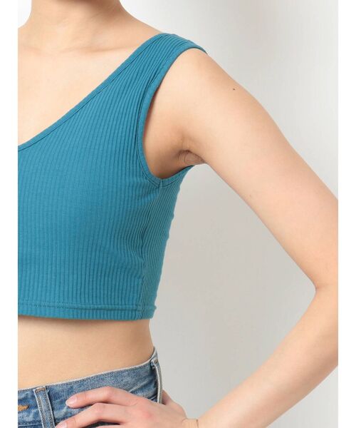 jouetie(ジュエティ)の「テレコブラトップ(キャミソール・レディース・オレンジ/ブラック/ブルー/グリーン・MEDIUM)」の6枚目の写真