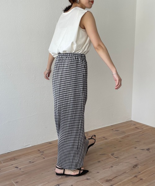 スカート fig London gingham pleats skirt fig London gingham pleats skirt