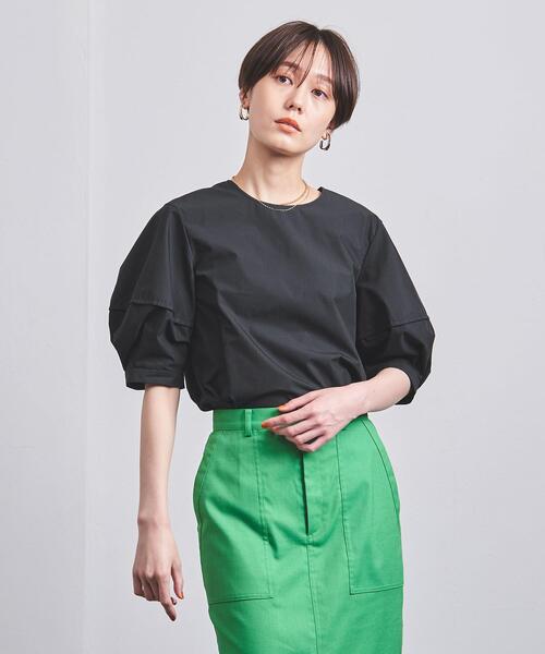 アローズ　コンストラクティブスリーブ　ブラウス　W ブラック　黒　半袖 UNITED ARROWS（ユナイテッドアローズ）の「＜UNITED ARROWS