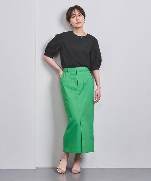 アローズ　コンストラクティブスリーブ　ブラウス　W ブラック　黒　半袖 UNITED ARROWS（ユナイテッドアローズ）の「＜UNITED ARROWS