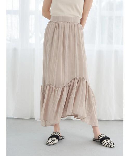 earth music&ecology(アースミュージックアンドエコロジー)の「イレヘム切替スカート(スカート・レディース・ベージュ/グレイッシュベージュ/グリーン系その他3・FREE)」の13枚目の写真