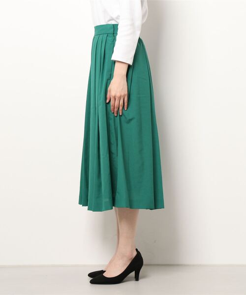 Te chichi（テチチ）の「サップタックフレアスカート（スカート・レディース・ネイビー/グリーン/モカ・SMALL/MEDIUM）」の4枚目の写真