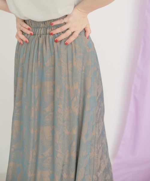 ITEMS URBANRESEARCH（アイテムズ アーバンリサーチ）の「ジャガードフレアスカート（スカート・レディース・ネイビー/オレンジ・FREE）」の14枚目の写真