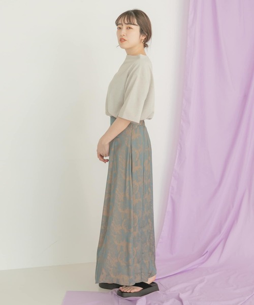 ITEMS URBANRESEARCH（アイテムズ アーバンリサーチ）の「ジャガードフレアスカート（スカート・レディース・ネイビー/オレンジ・FREE）」の12枚目の写真