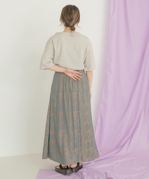 ITEMS URBANRESEARCH（アイテムズ アーバンリサーチ）の「ジャガードフレアスカート（スカート・レディース・ネイビー/オレンジ・FREE）」の11枚目の写真