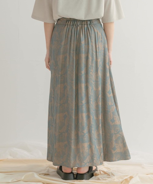 ITEMS URBANRESEARCH（アイテムズ アーバンリサーチ）の「ジャガードフレアスカート（スカート・レディース・ネイビー/オレンジ・FREE）」の7枚目の写真