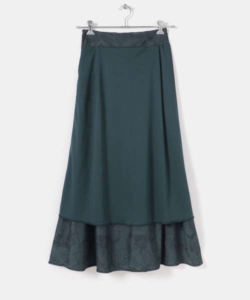 ITEMS URBANRESEARCH（アイテムズ アーバンリサーチ）の「ジャガードフレアスカート（スカート・レディース・ネイビー/オレンジ・FREE）」の3枚目の写真