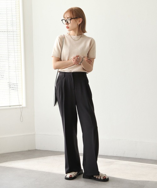 ヘザーサマーニットトップス