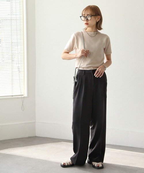 ヘザーサマーニットトップス